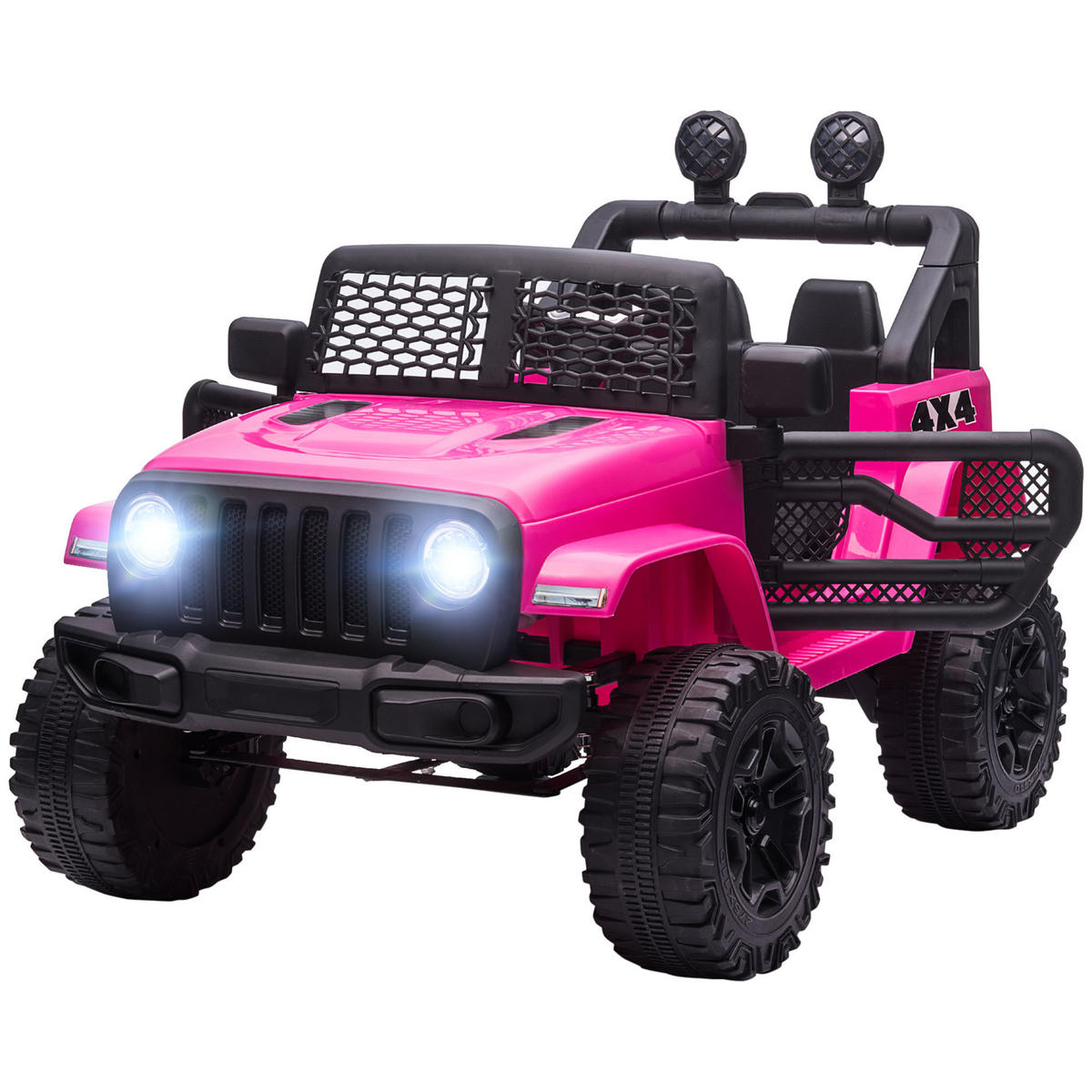 ELEKTRO-KINDERAUTO DE-13082 Heckantrieb Rosa - Pink, Kunststoff (100/65/72cm) - ComfortXL
