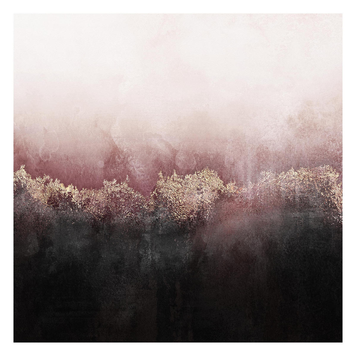 FOTOTAPETE Goldene Dämmerung Rosa 288/288 cm - Rosa, Papier (288/288cm) - Bilderwelten