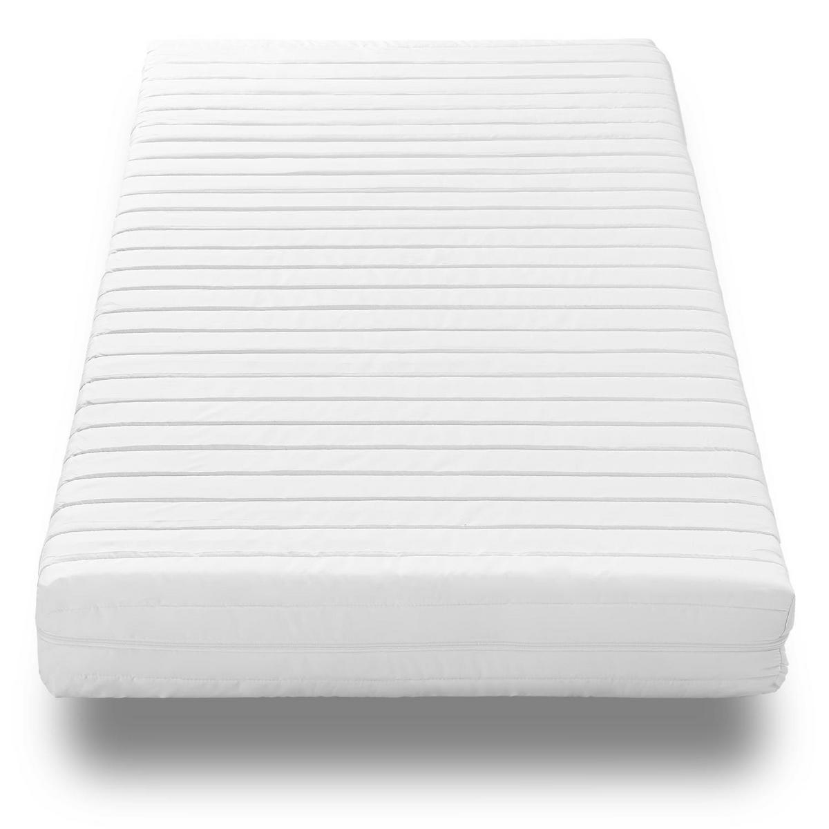 KALTSCHAUMMATRATZE K16 90x190 cm - Weiß, Textil (90/190cm) - Matratzen Discount