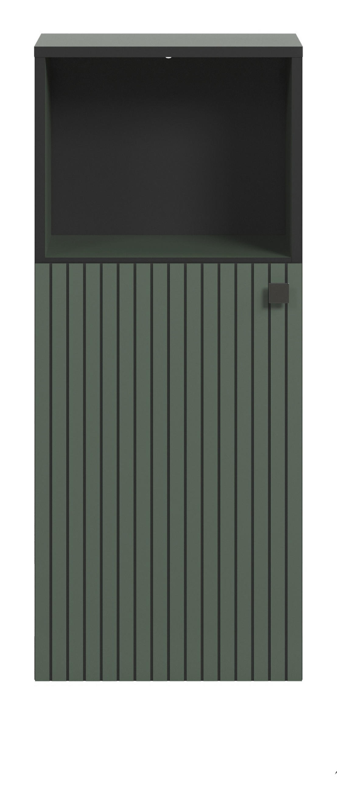 BADKOMMODE grün 40 x 95 cm, Badschrank in modernem Design - Schwarz/Grün, Holzwerkstoff/Metall (40/95/31cm) - Top.Furn