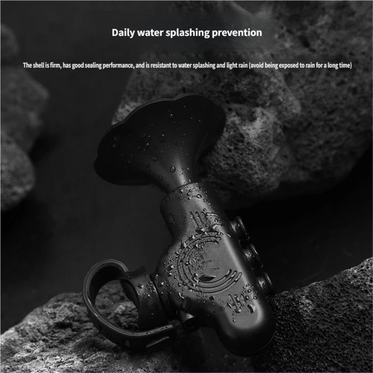 FAHRRADKLINGEL USB-Ladefunktion, wasserdicht - Schwarz, Kunststoff (5.5/6.7/10cm) - Authentics