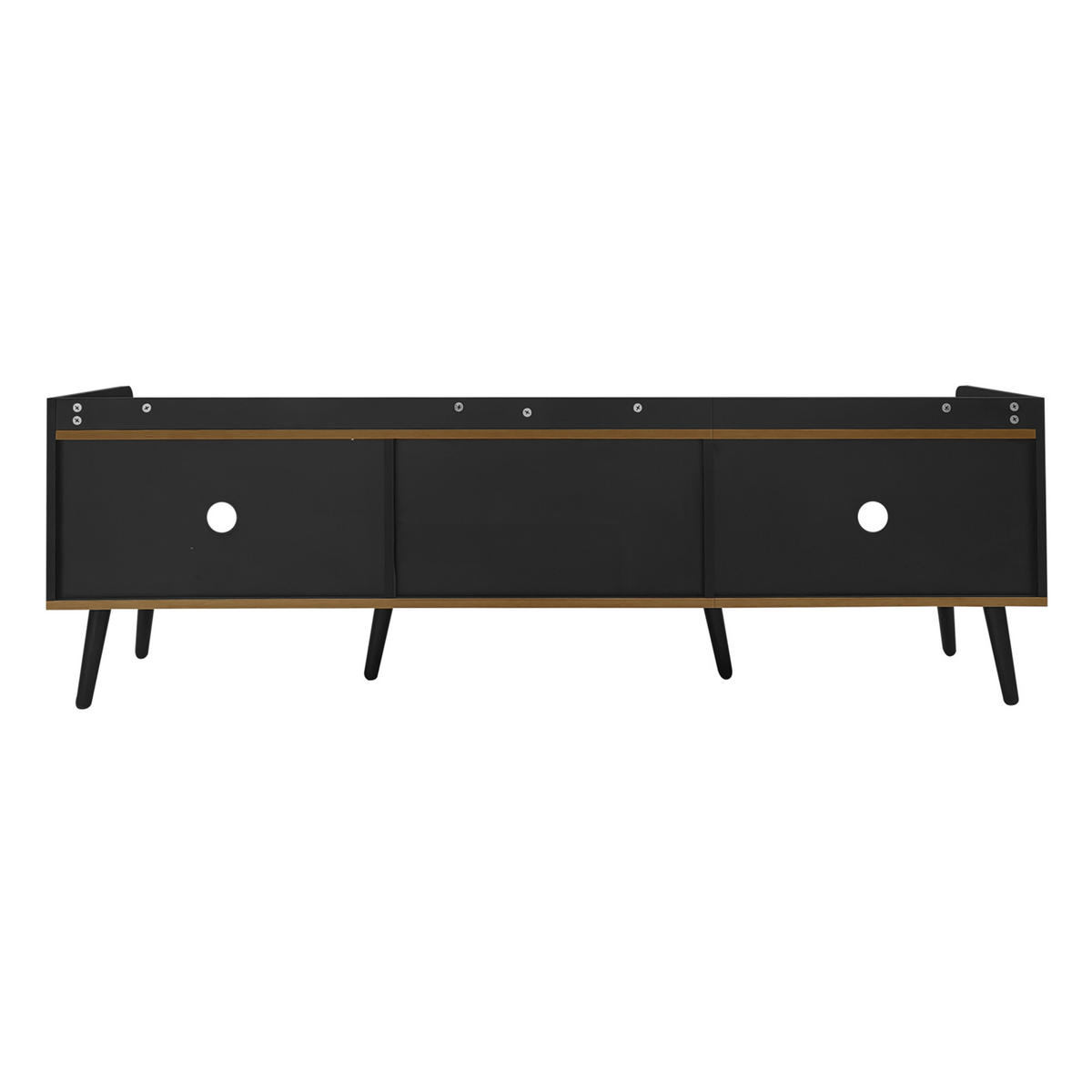 TV-ELEMENT mit Stauraum und 3 Türen, Wohnzimmermöbel, 160 x 39 x 49 cm - Multicolor, Holz (39/49/160cm) - GENKI LIVING