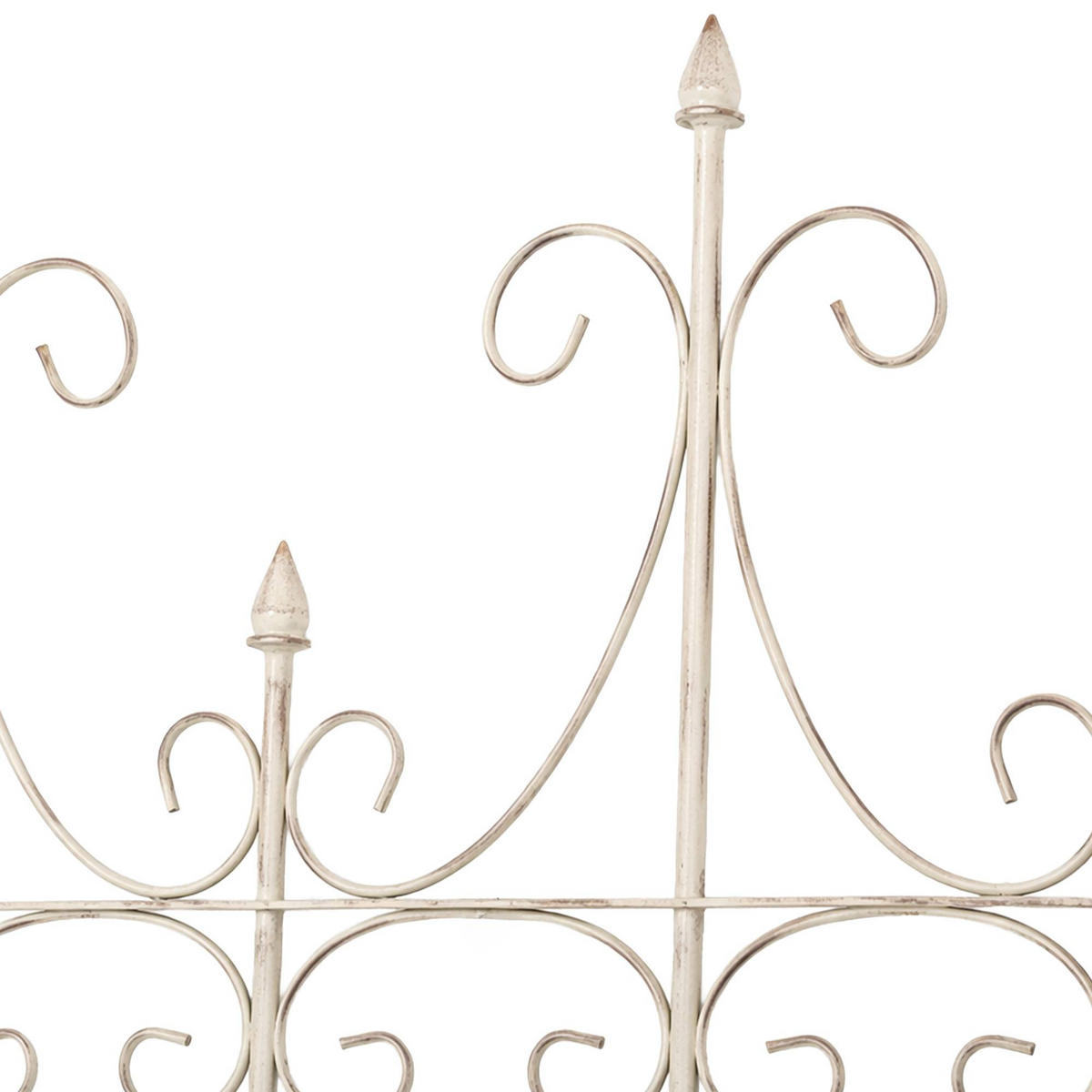 RANKGITTER Kalle 100x2x150cm Metall Antik-Creme Rankhilfe - Creme, Metall (100/150/2cm) - DELUKE