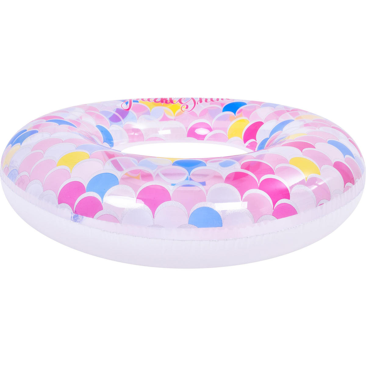 SCHWIMMREIFEN Schuppen Ø90 cm mit Sicherheitsventil Schuppenmuster - Multicolor, Kunststoff (90/90cm) - Avenli