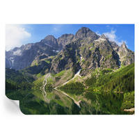 FOTOTAPETE 208x146 cm - Malerische Berge - Blau, Textil (208/146cm) - Wallfluent