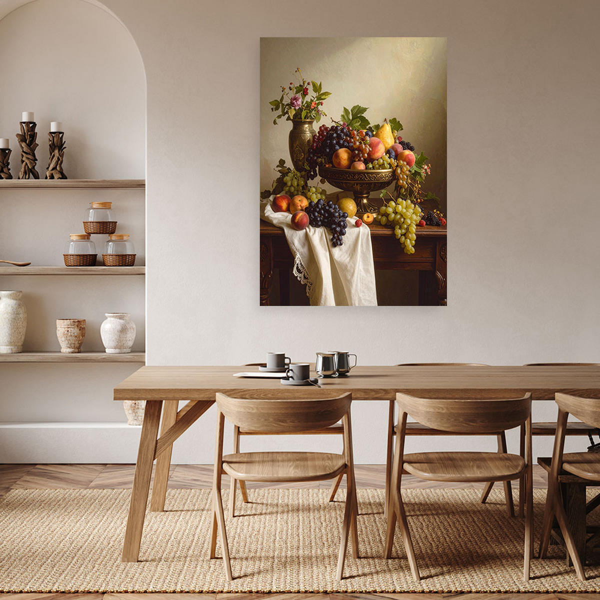 LEINWANDBILD Essen & Trinken 30x45cm - Multicolor, Textil (30/45cm) - Feeby