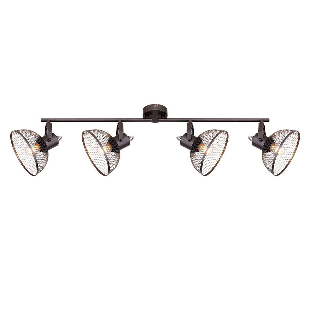DECKENLEUCHTE MONIGA Anthrazit Geflecht - Anthrazit, Metall (93.6/16/20.8cm) - Globo Lighting