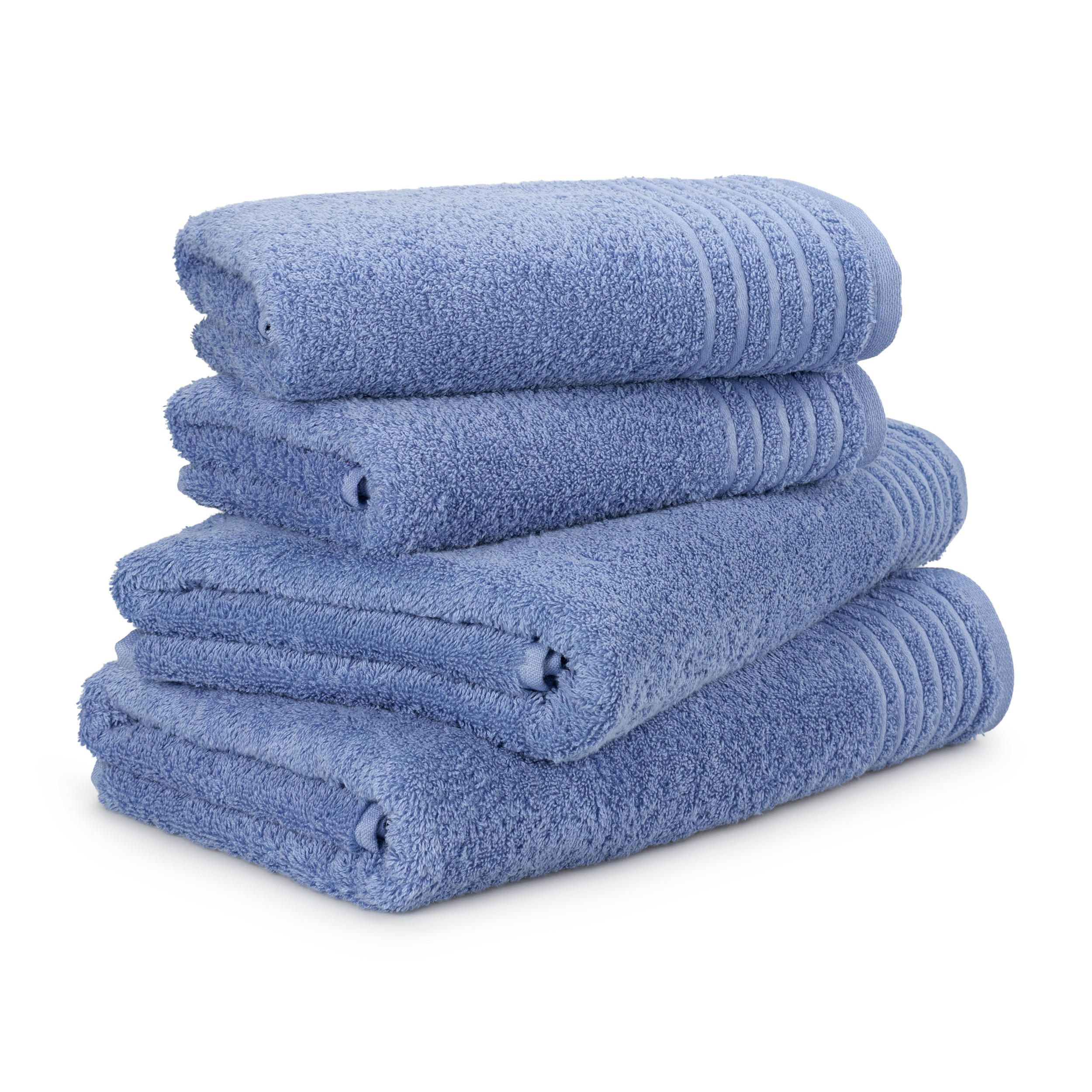 HANDTUCHSET NEW CLASSIC 4-TLG - Hellblau, Textil (50/100cm) - MÖVE