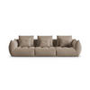 SOFA modular Bloom aus Samt hellbraun 4 Sitzplätze - Hellbraun, Textil (332/95/106cm) - Micadoni