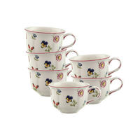 TEETASSEN Petite Fleur weiß 130 ml 6er Set - Weiß, Keramik (0.13L) - Villeroy & Boch