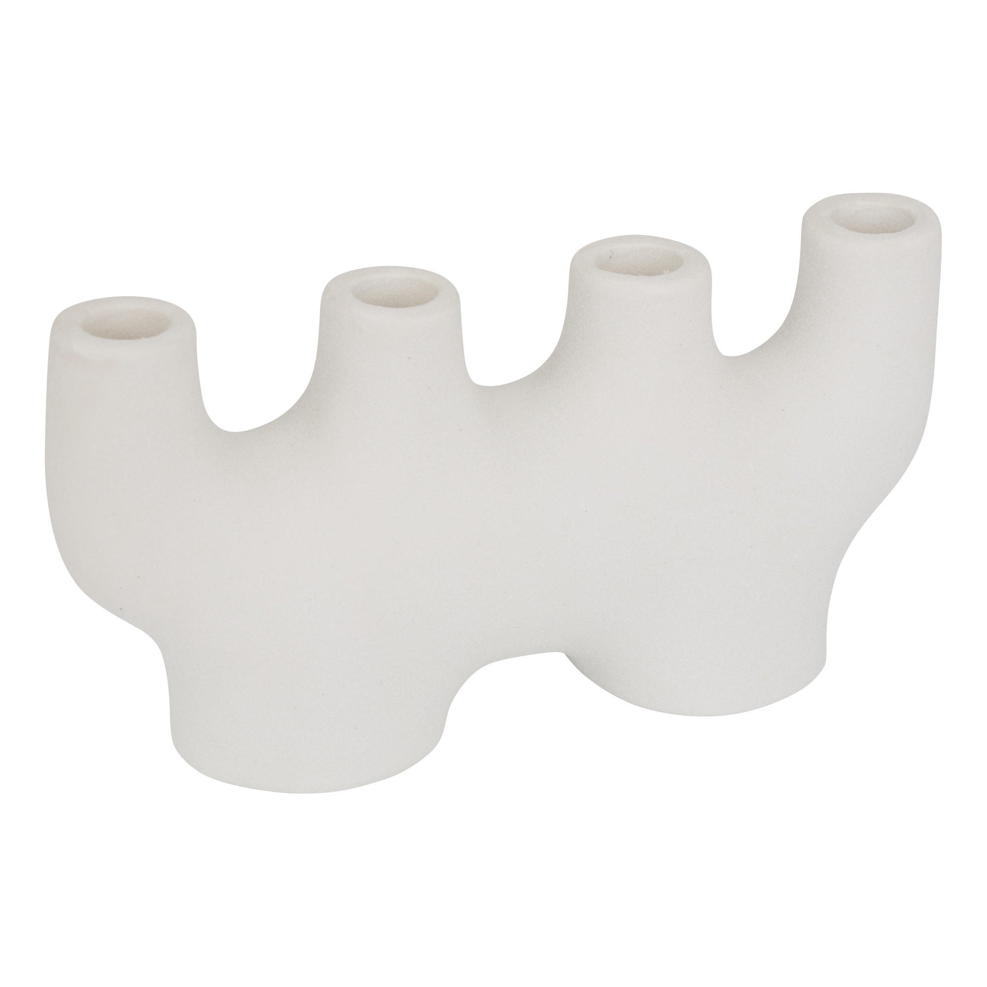 KERZENHALTER aus Keramik 24/7/12,5 cm - Beige, Keramik (7/12.5/24cm) - Atmosphera Createur d´interieur