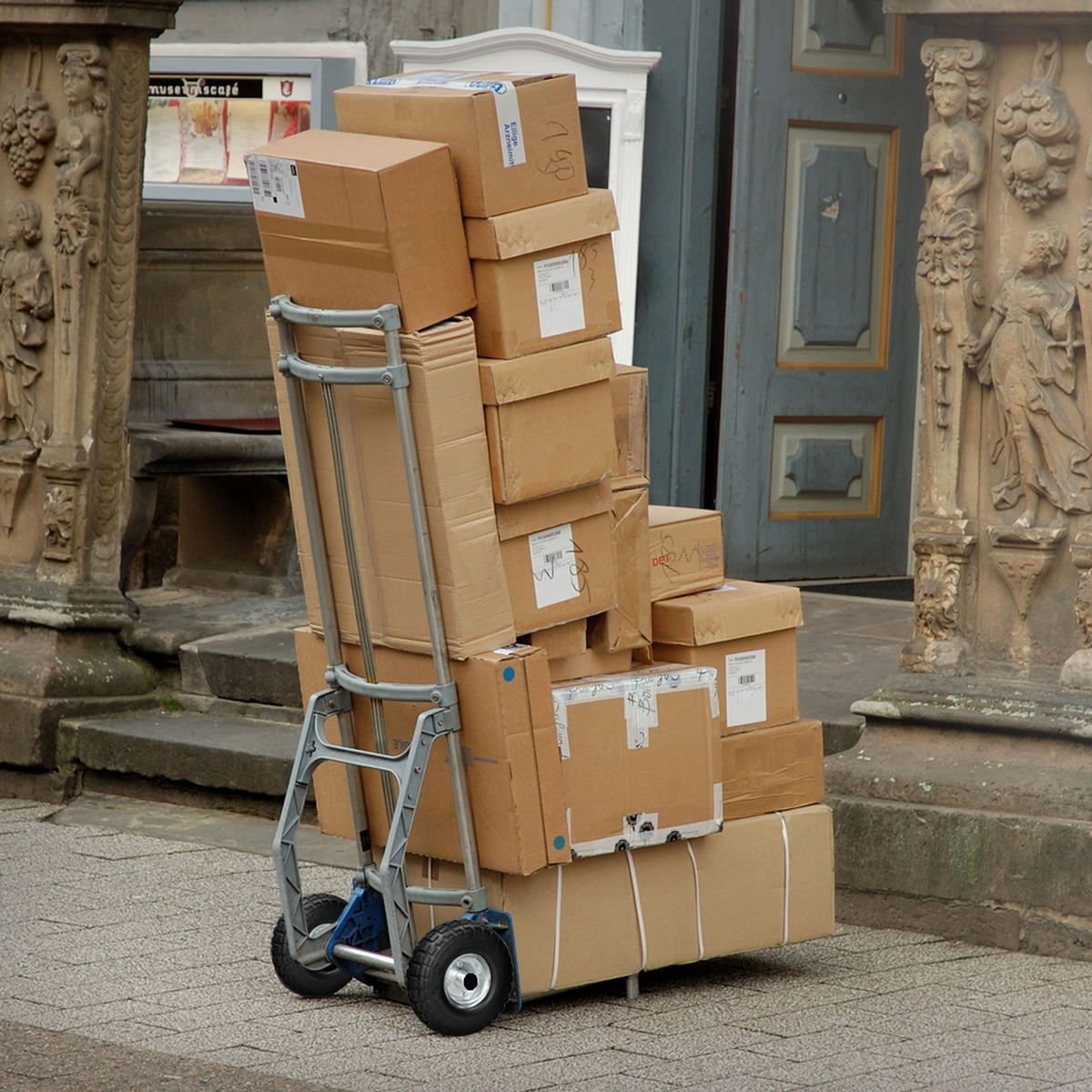 SCHUBKARRENRAD - Schwarz, Metall (26/8/26cm) - ECD-Germany