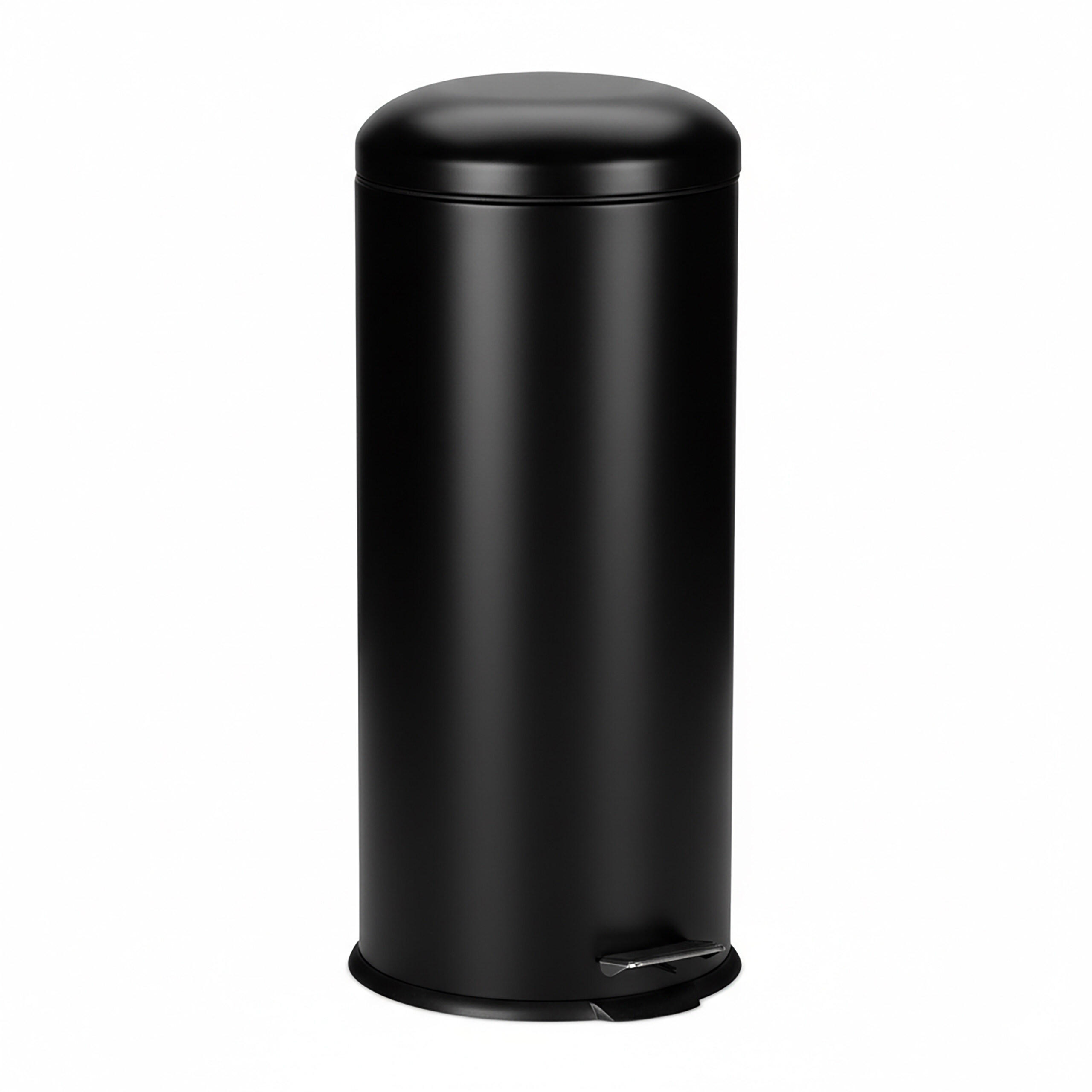 KOŠ na odpad - čierna, kov/plast (33/68/29cm) - Relaxdays