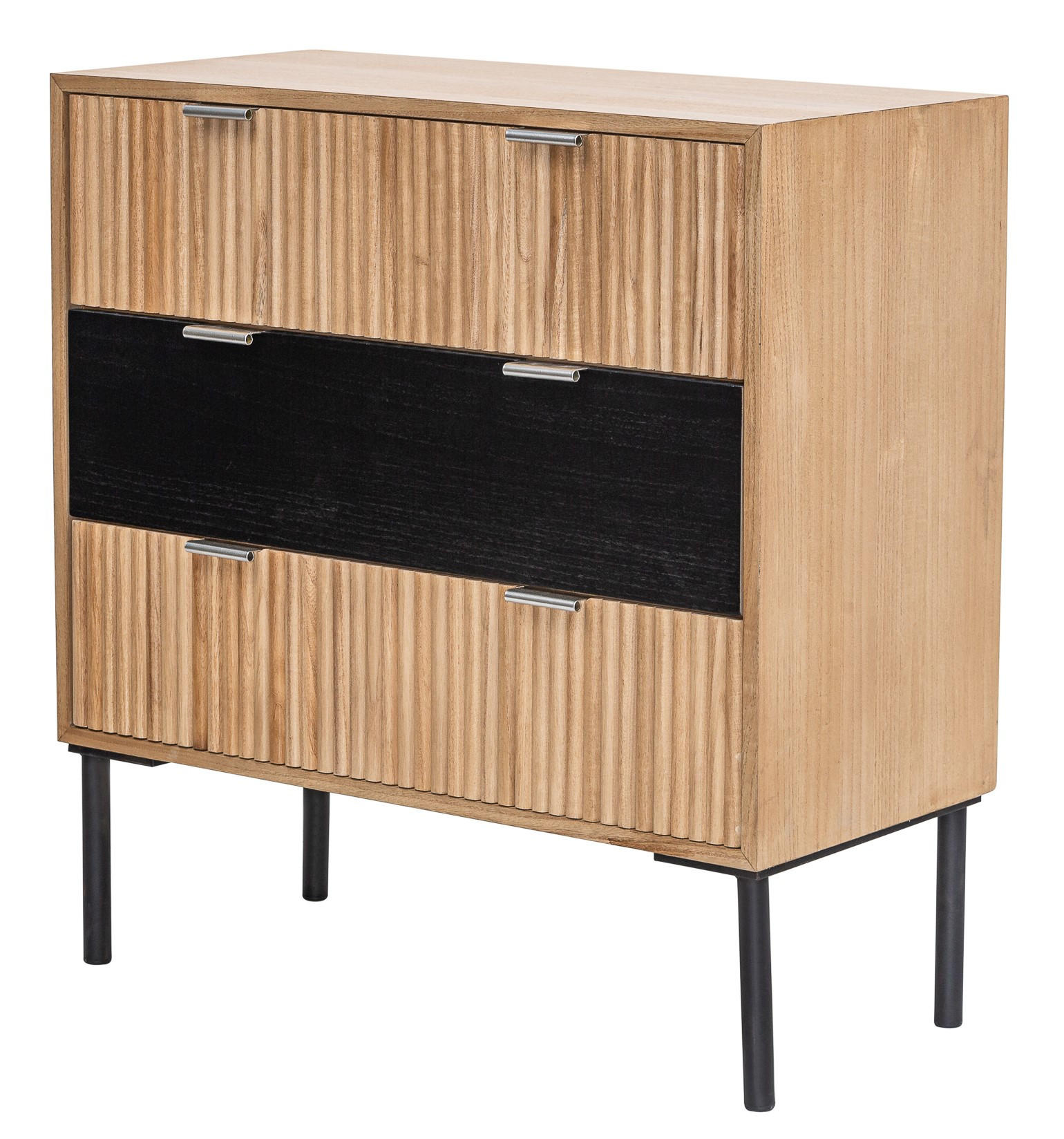 KOMMODE Rechteckig Braun 75 x 37 x 78 cm - Braun, Holz (75/78/37cm) - Nordlys