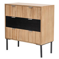 KOMMODE Rechteckig Braun 75 x 37 x 78 cm - Braun, Holz (75/78/37cm) - Nordlys