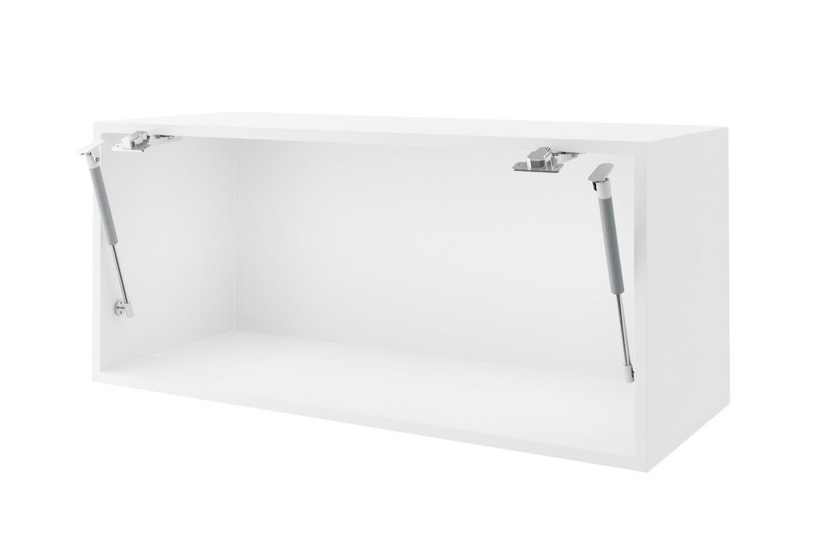 KLAPPHÄNGESCHRANK Kvantum W4BS/80 Dust Grey Matt / Weiß Matt 80 / 32,5 / 36cm - Weiß/Grau, Holz/Holzwerkstoff (80/36/32.5cm) - Feldmann-Wohnen