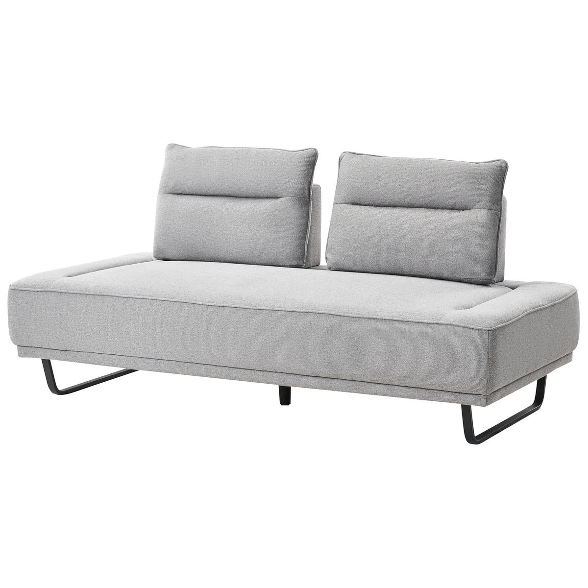 3-SITZER-SOFA Stoff Grau Faxen - Grau, Textil (184/86/90cm) - Beliani