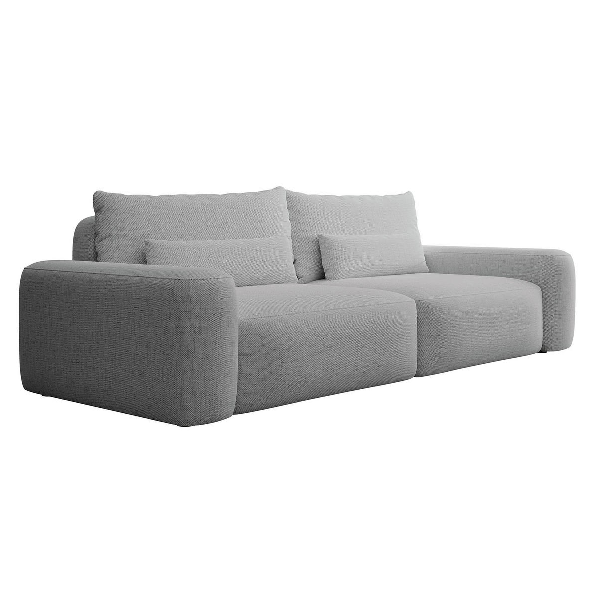 POHOVKA Carnos Šedá 3-místná - šedá/černá, textil/plast (257/82/105cm) - Selsey