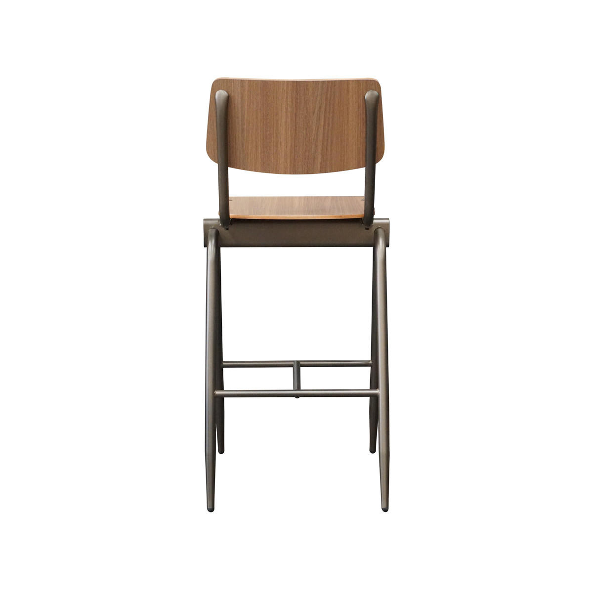 BARHOCKER Massiv Braun 58/49/109 cm 2er-Set - Braun, Holz (49/109/58cm) - LABEL51
