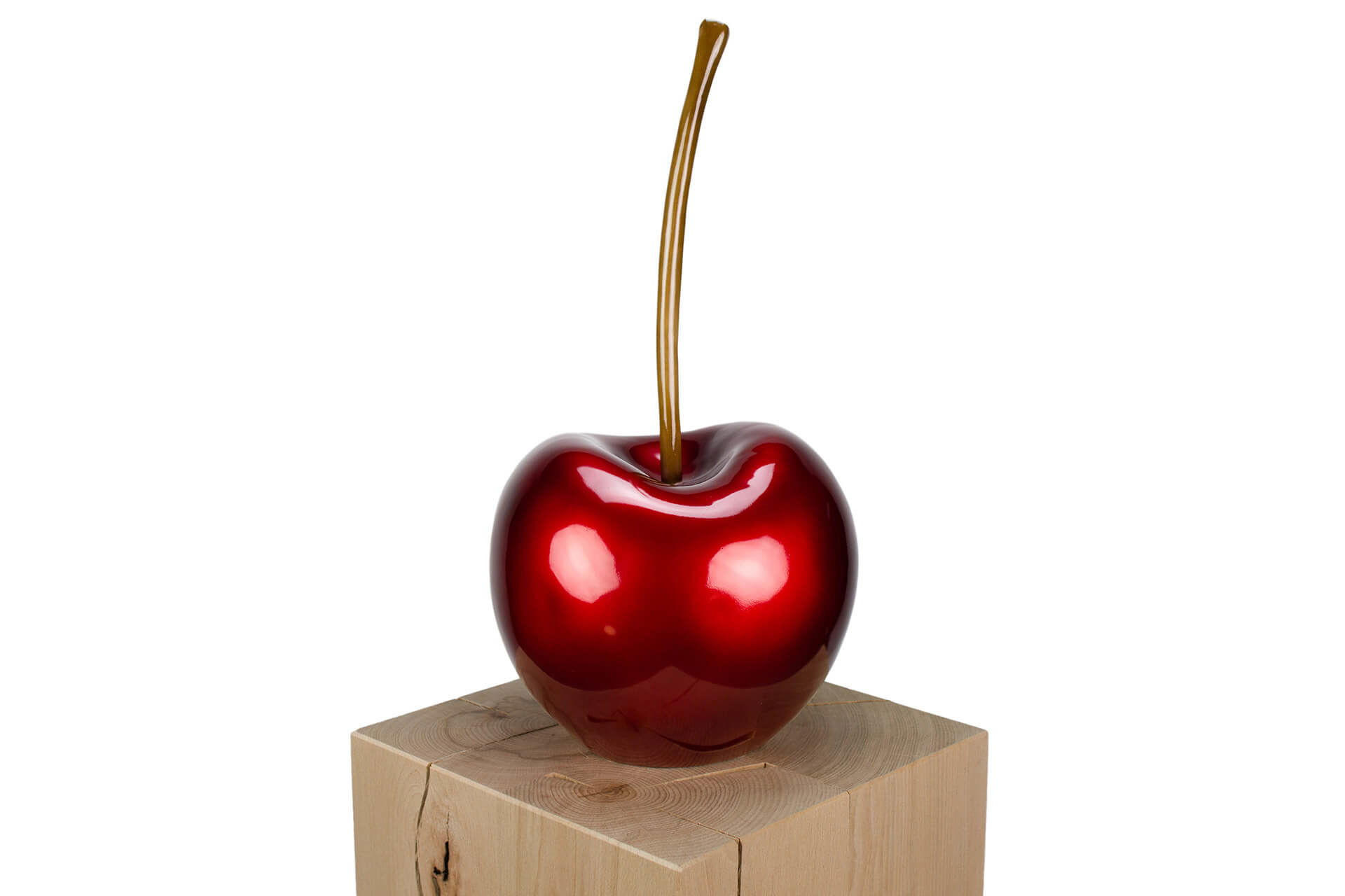 SKULPTUR Rot 24/48 cm - Rot, Stein (2.4/48/23cm) - KUNSTLOFT