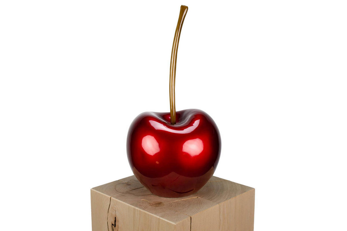 SKULPTUR Rot 24/48 cm - Rot, Stein (2.4/48/23cm) - KUNSTLOFT