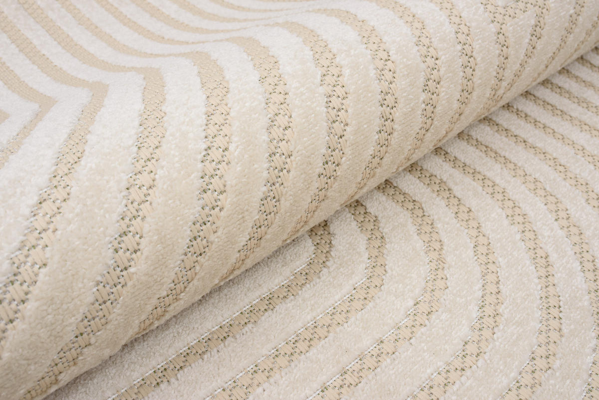 TEPPICH PATIO Creme 120/170 cm - Creme, Kunststoff (120/170cm) - Tapiso