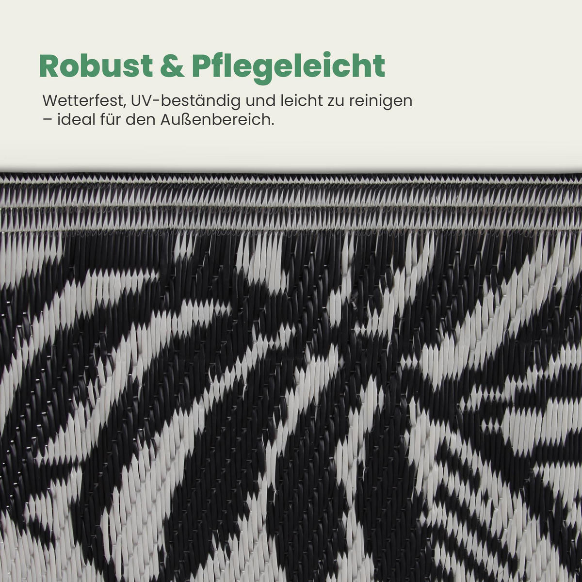 OUTDOORTEPPICH recycelt 120x180 cm Farn - Hellgrau, Kunststoff (120/180cm) - Bestlivings