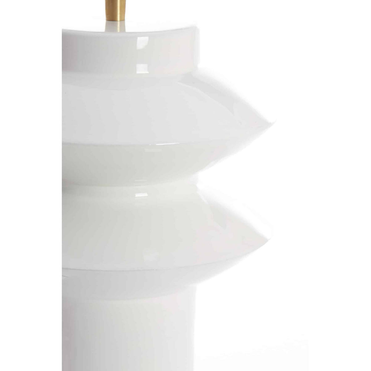 LAMPENFUSS Petch Weiß 22/22/40 cm - Weiß, Metall (22/22/40cm) - Light & Living