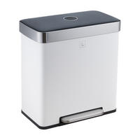 MÜLLEIMER LT2X30 60l Weiß - Weiß, Metall (58/59.5/36cm) - SVITA