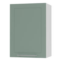 KÜCHENHÄNGESCHRANK Kvantum W2/50 Mint Matt / Weiß Matt 50 / 32,5 / 72cm - Weiß/Mintgrün, Holz/Holzwerkstoff (50/72/32.5cm) - Feldmann-Wohnen