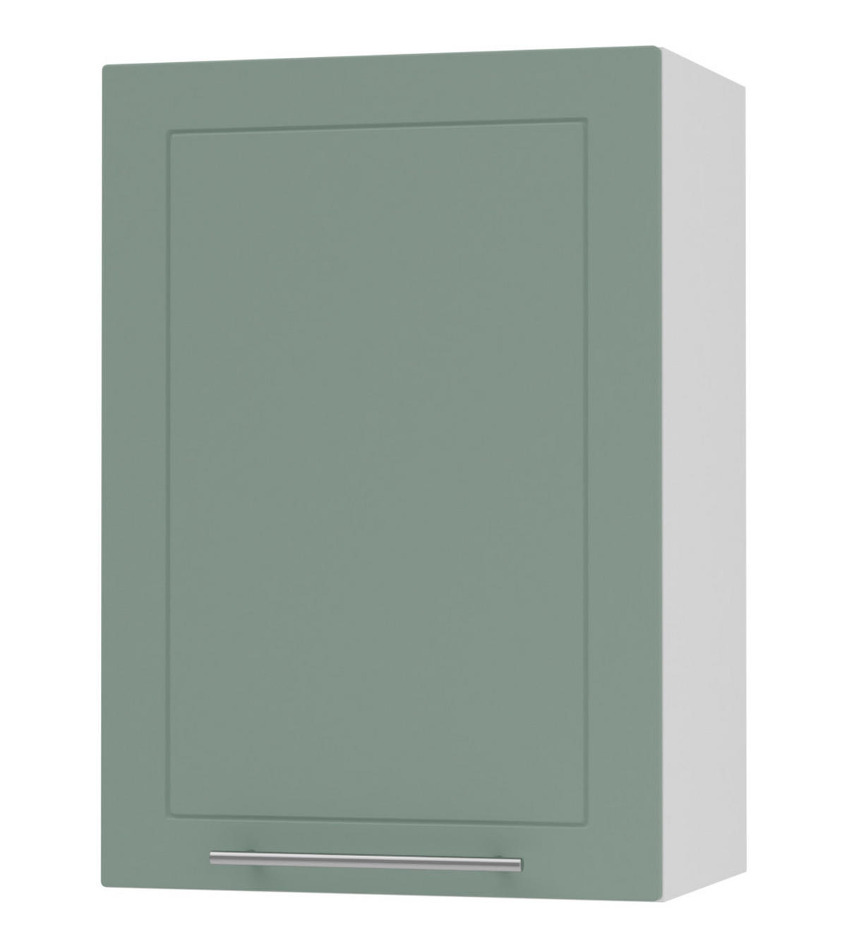 KÜCHENHÄNGESCHRANK Kvantum W2/50 Mint Matt / Weiß Matt 50 / 32,5 / 72cm - Weiß/Mintgrün, Holz/Holzwerkstoff (50/72/32.5cm) - Feldmann-Wohnen