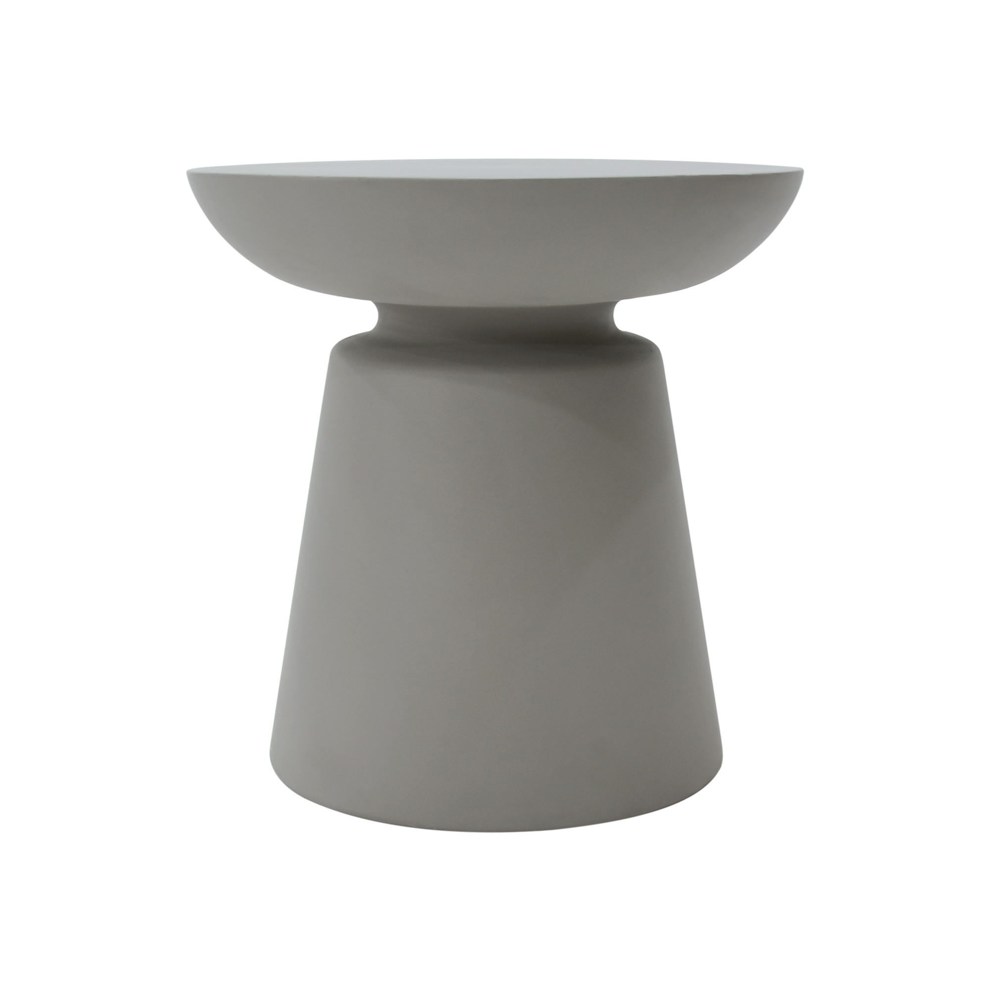 BEISTELLTISCH KYLIX Groß aus Zement 50 x 50 x 50 cm - Grau, Naturmaterialien (51/51/51cm) - Elementi