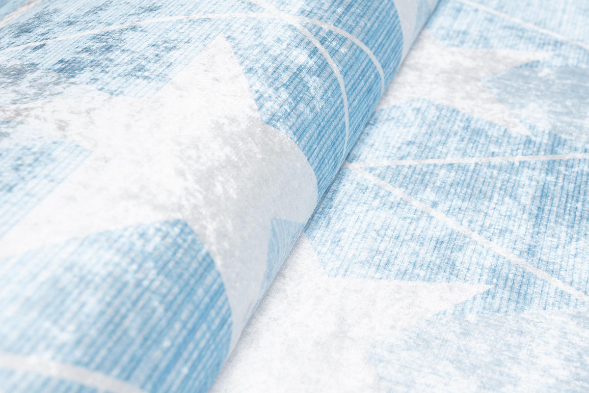 TEPPICH EMMA Blau 160/230 cm - Blau, Kunststoff (160/230cm) - Tapiso