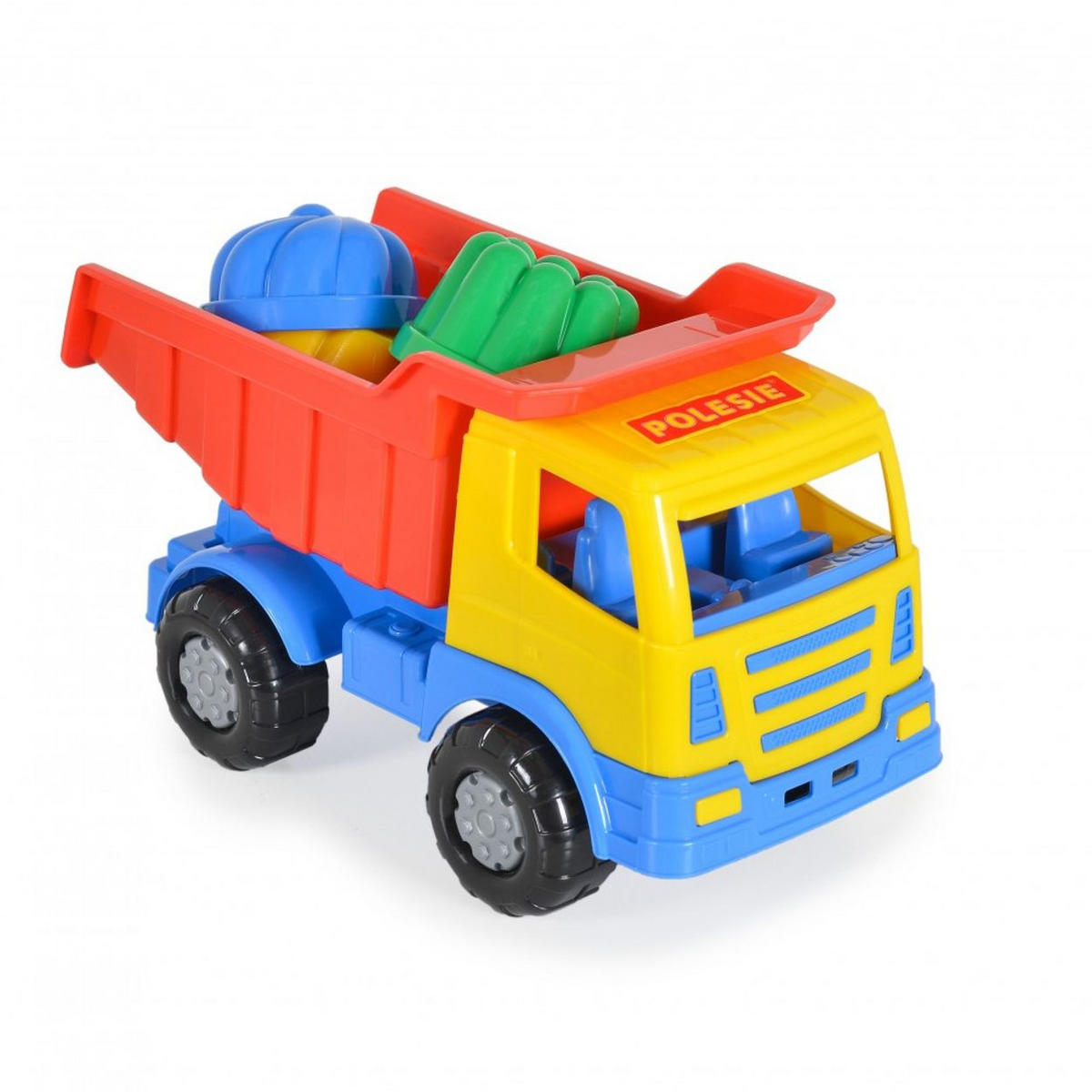 SANDSPIELZEUG Spielzeug-Set 93226 bunt 7-teilig, LKW, Förmchen, Schaufel, Rechen, ab 12 Monaten, Kunststoff - Multicolor, Kunststoff (30/15/17cm) - Polesie