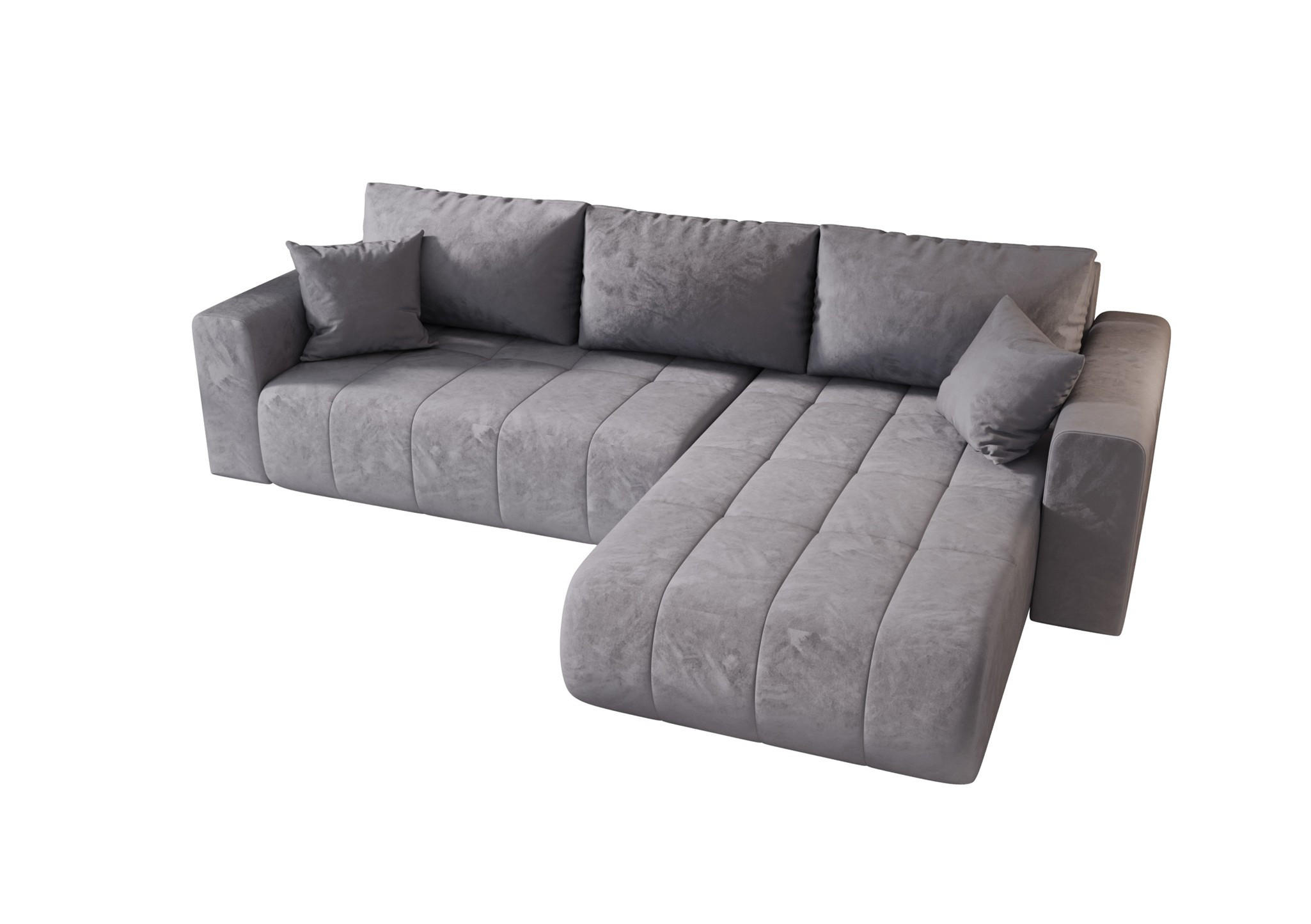 ECKSOFA Camila - Blau, Holzwerkstoff/Textil (280/185cm) - Fun Möbel