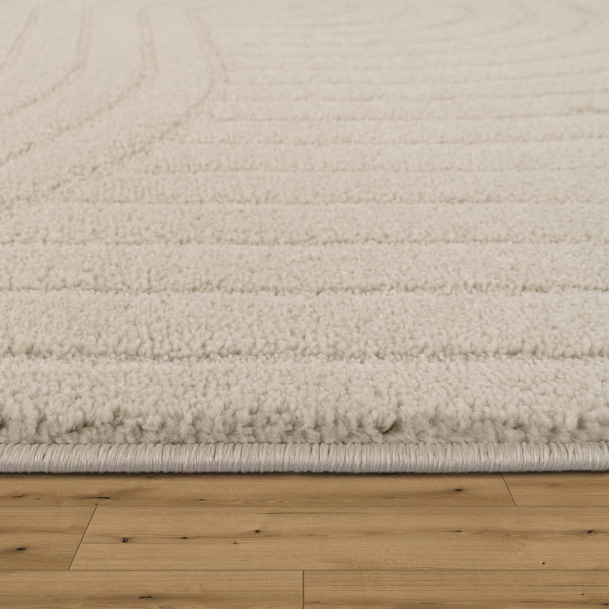 FLACHWEBETEPPICH Boho Creme 80 x 150 cm - Creme, Kunststoff (80/150cm) - TT Home