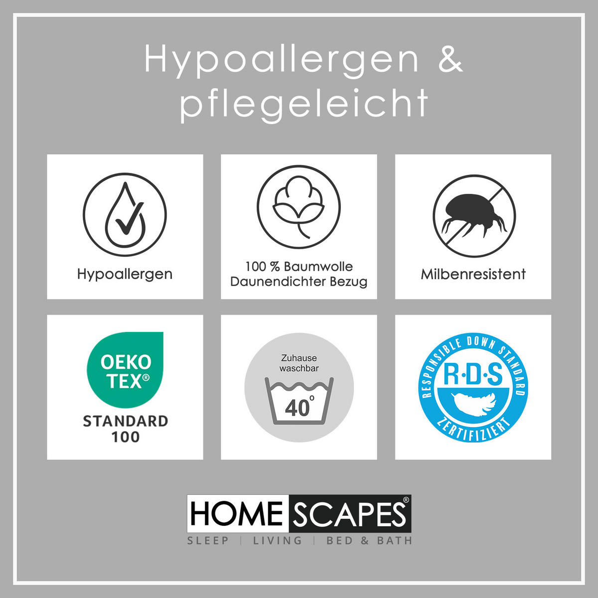 FEDERBETTDECKE 230/220 cm, Enten-Federn & Daunen - Weiß, Textil (230/220cm) - Homescapes
