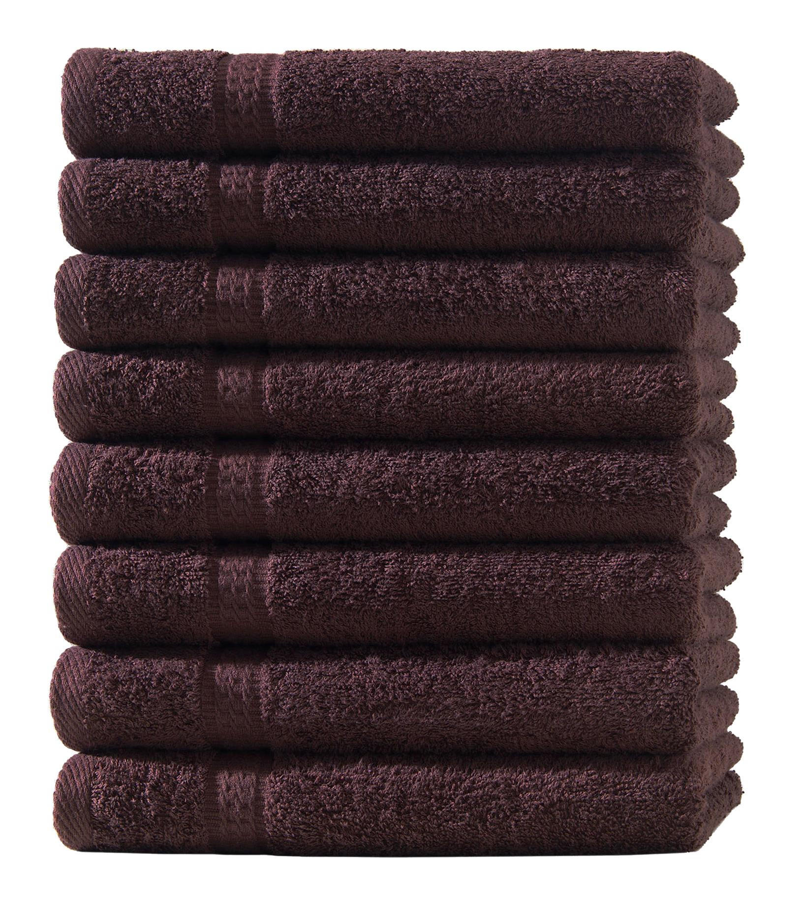 HANDTUCH 50x100 cm Frottier Handtücher im 8er Set aus 100% Baumwolle, Braun 500g/m2 - Braun, Textil (50/100cm) - Carpe Sonno