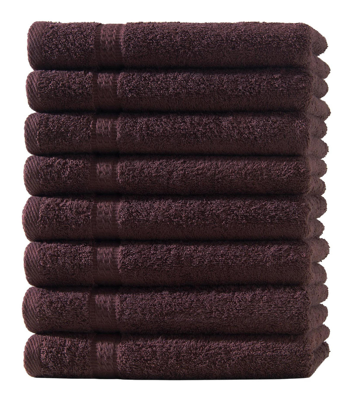 HANDTUCH 50x100 cm Frottier Handtücher im 8er Set aus 100% Baumwolle, Braun 500g/m2 - Braun, Textil (50/100cm) - Carpe Sonno