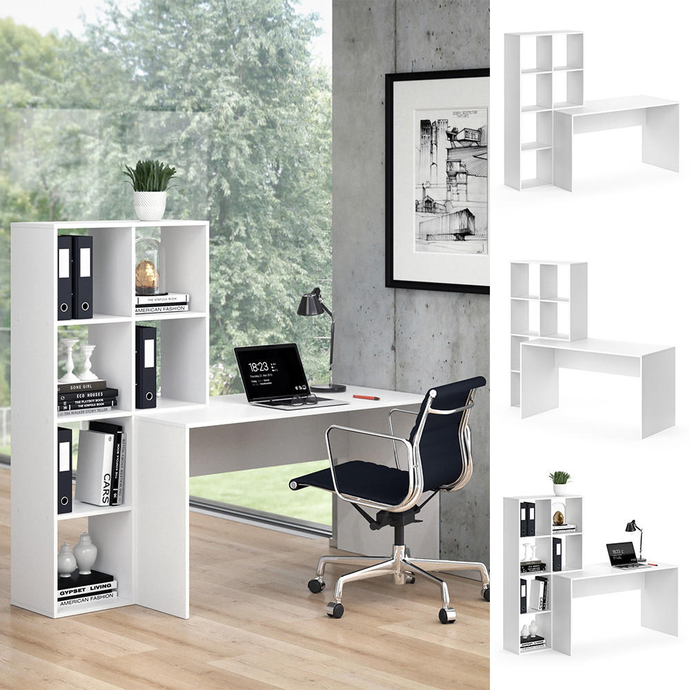 SCHREIBTISCH Mara Weiß 166.8 x 59 cm - Weiß, Holzwerkstoff (59/166.8/143cm) - Vicco