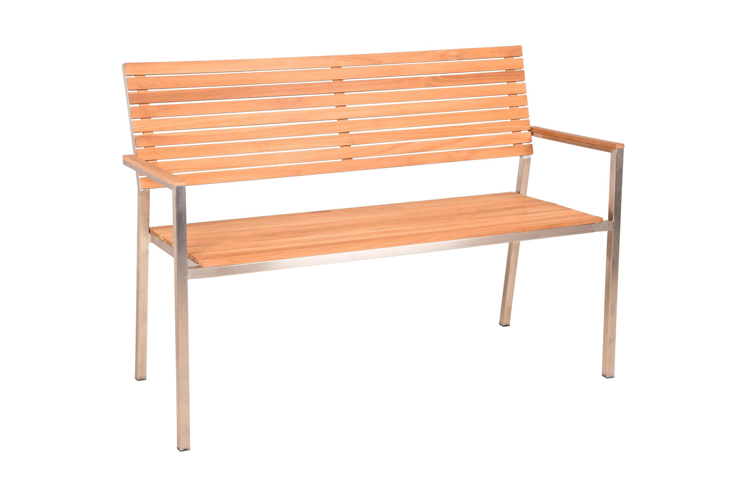 Deluke Gartenbank Silber 125x86x55 cm