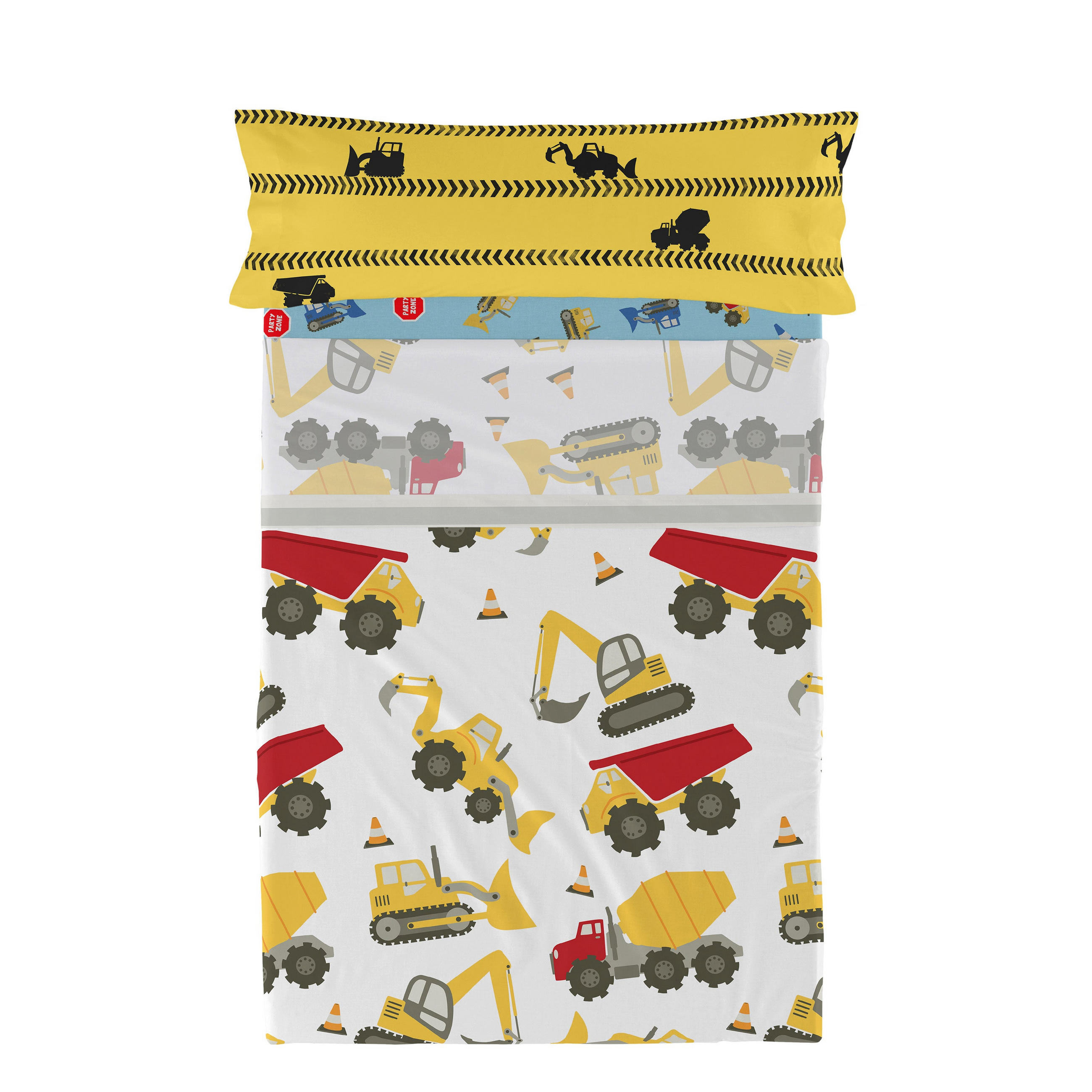 BETTWÄSCHE 2er-Set teiliges machinery 180x270 cm mehrfarbig - Multicolor, Textil (180/270cm) - Happy Friday