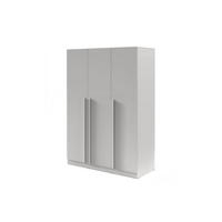 DREHTÜRENSCHRANK BRISSO BR2 150/210/60,5 cm in Platingrau - Grau, Holzwerkstoff (150/210/61cm) - Deine Möbel 24