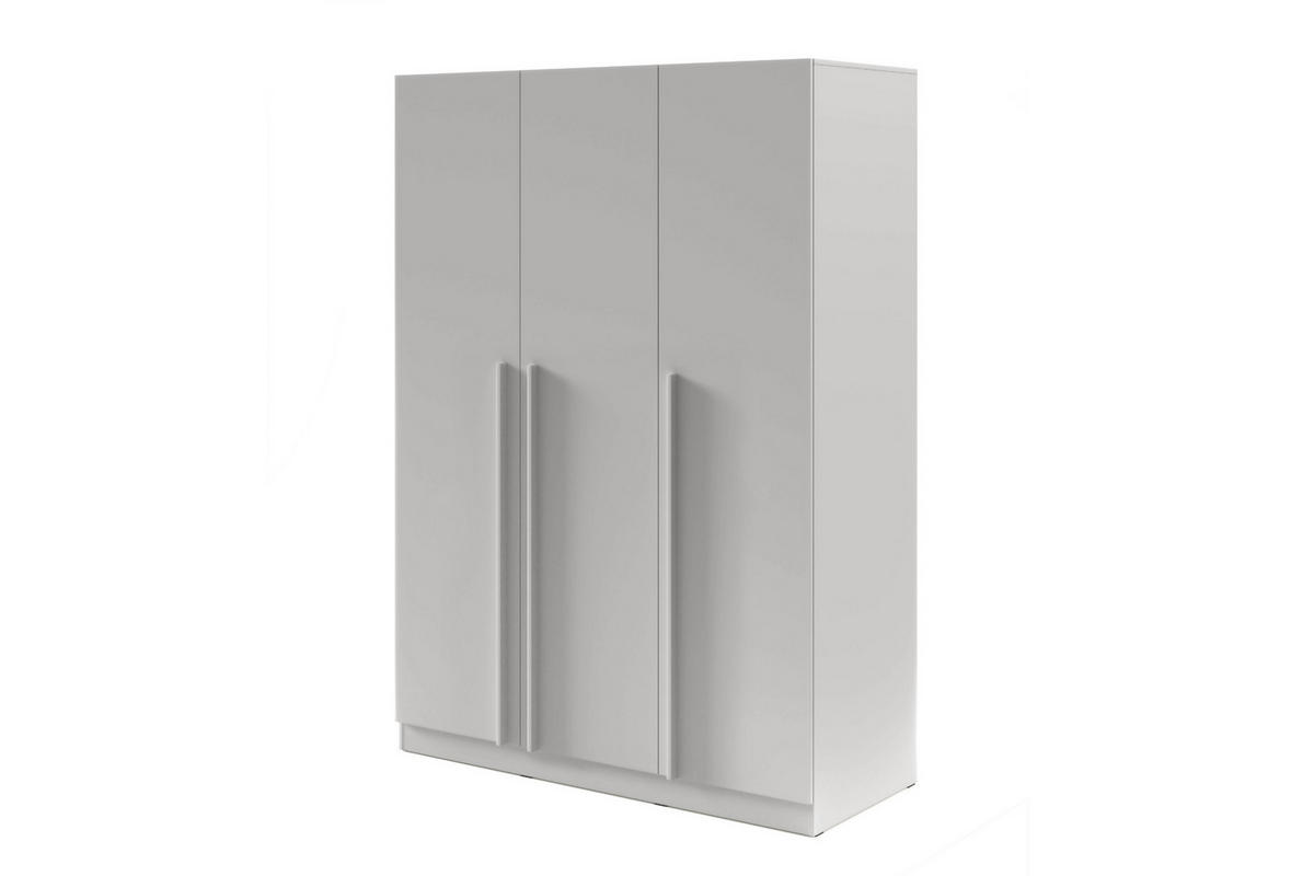 DREHTÜRENSCHRANK BRISSO BR2 150/210/60,5 cm in Platingrau - Grau, Holzwerkstoff (150/210/61cm) - Deine Möbel 24