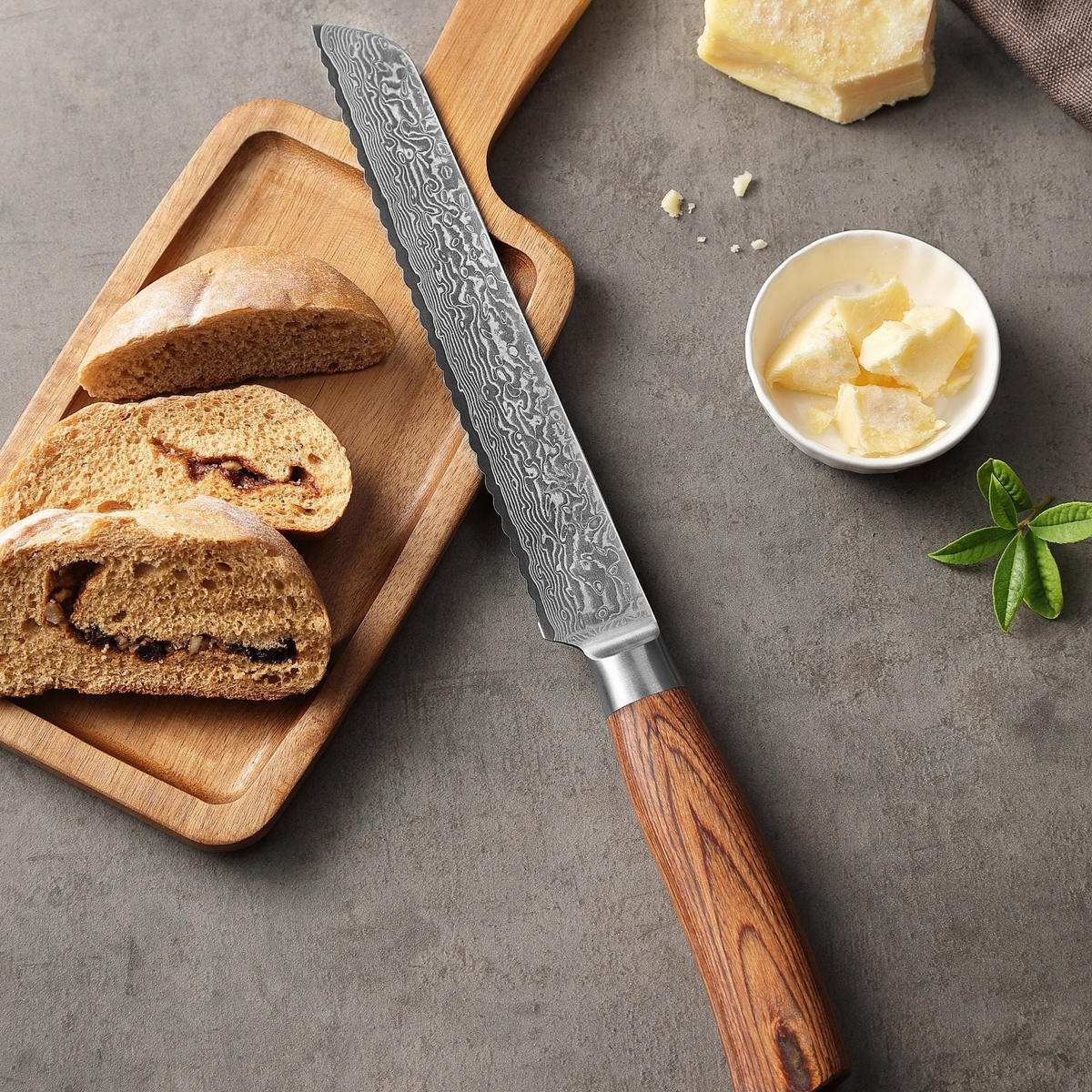 MESSERSET 6-TEILIG 8–20 cm - Braun, Holz/Metall - Wakoli