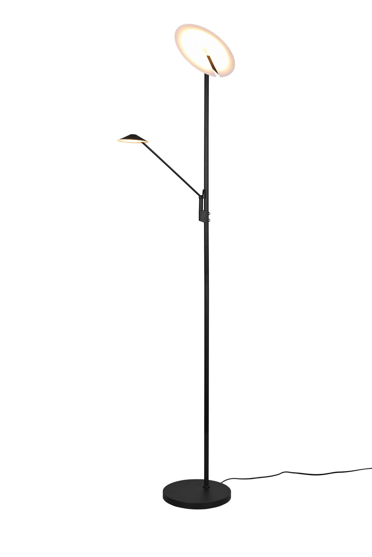 STEHLAMPE BRANTFORD - Schwarz - 0/0/180 cm - Schwarz, Metall (30/30/180cm) - Trio Leuchten