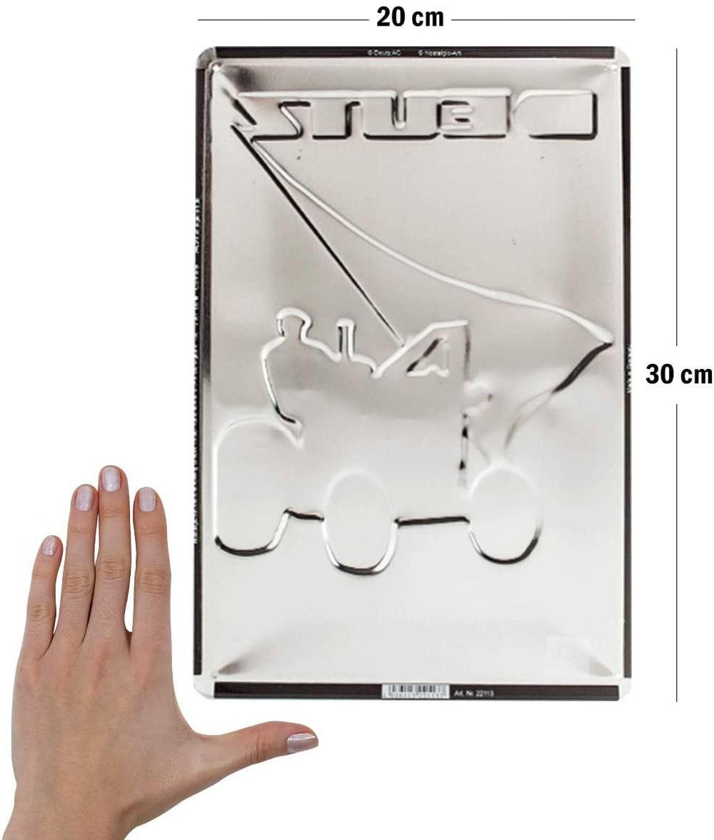 BLECHSCHILD 20/30 cm Deutz Klöckner - Multicolor, Metall (20/30/0.2cm) - Nostalgic-Art