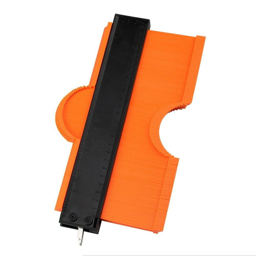 MESSLINEAL – 25 cm – geeignet zum genauen Abzeichnen unregelmäßiger Formen, 1 Stück - Multicolor, Kunststoff (12/1/1cm) - DCA