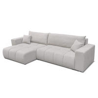 ECKSOFA Anabel Max Mit Schlaffunktion - Hellgrau, Holzwerkstoff/Textil (278/145cm) - Fun Möbel