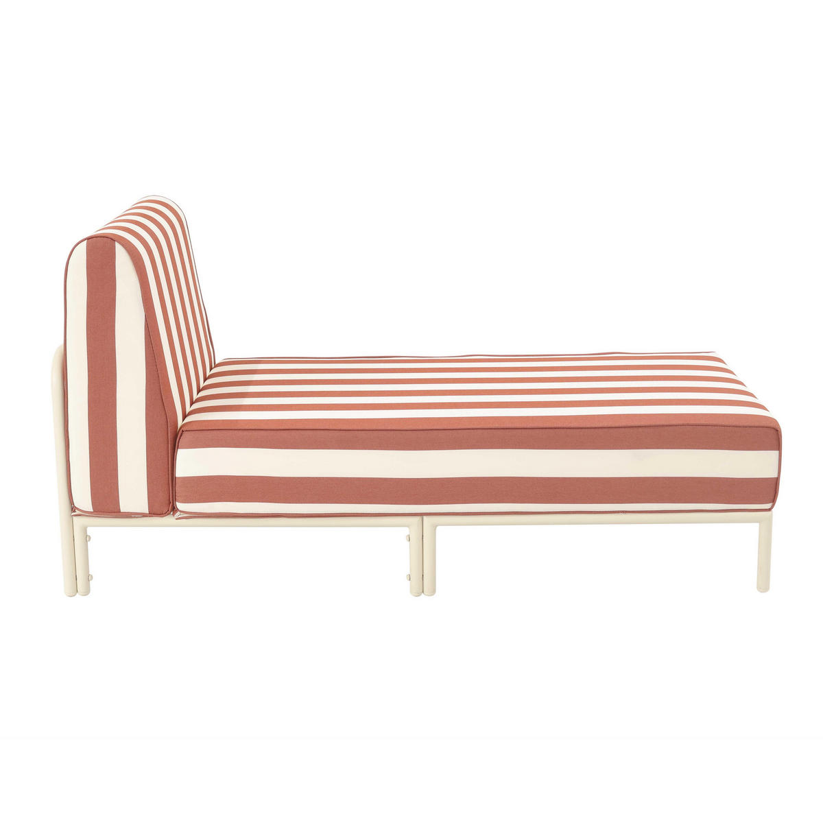 CHAISELONGUE, Terrakotta - Orange, Textil (72/78/153cm) - Oviala